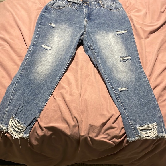 High Rise Paper Bag Ripped Jeans | Poshmark